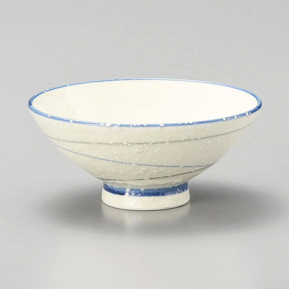 茶碗 かすみ二色渦中平 [ 11.4 x 5.1cm ]