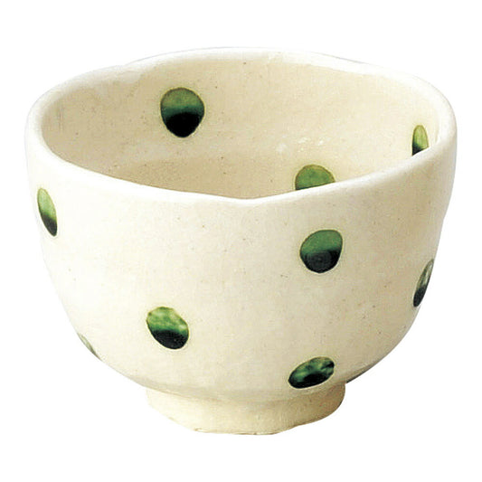 和陶オープン ドット志野 陶碗 [ 10.2 x 7cm ・ 300cc ] | ちゃわん お茶碗 飯碗 ご飯茶碗 白米 人気 おすすめ 食器 業務用 飲食店 カフェ うつわ 器 おしゃれ かわいい ギフト プレゼント 引き出物 誕生日 贈り物 贈答品