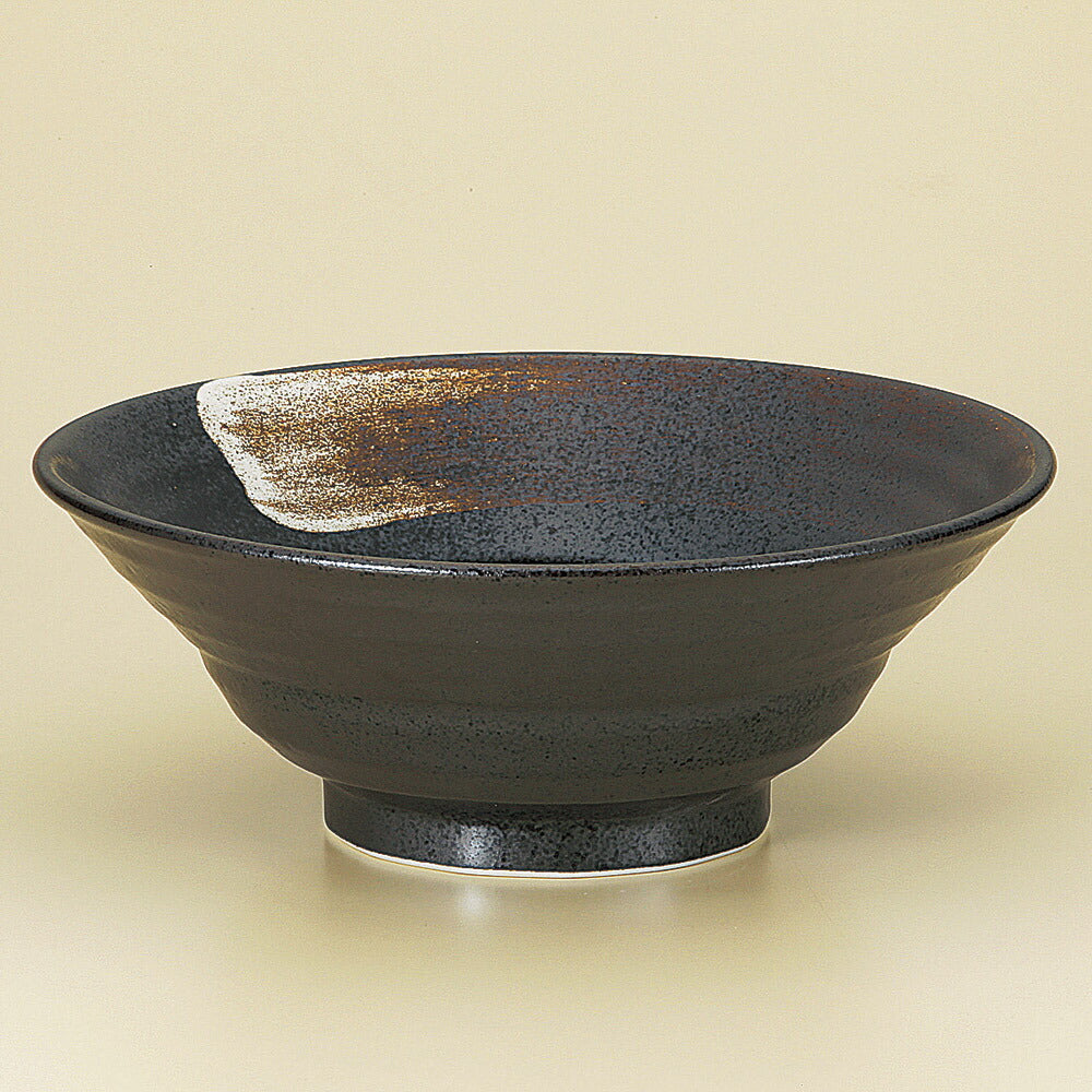 中華丼 黒白刷毛六兵衛7.0丼 [ 22.5 x 8.8cm ]