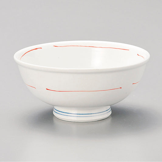 茶碗 赤い糸中平 [ 11.7 x 5.5cm ]