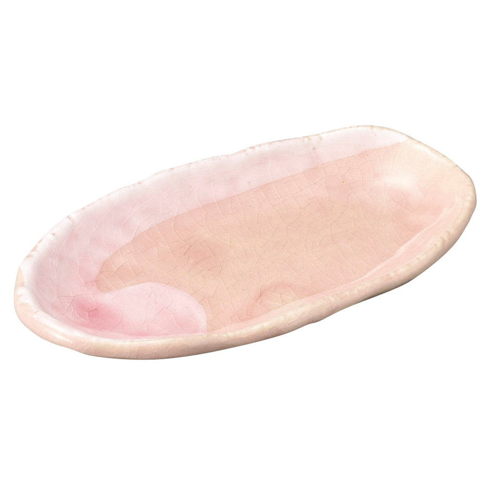 彩りピンク万能皿 [ 20.8 x 11.2 x 2.4cm 330g ] [ 楕円皿 ]