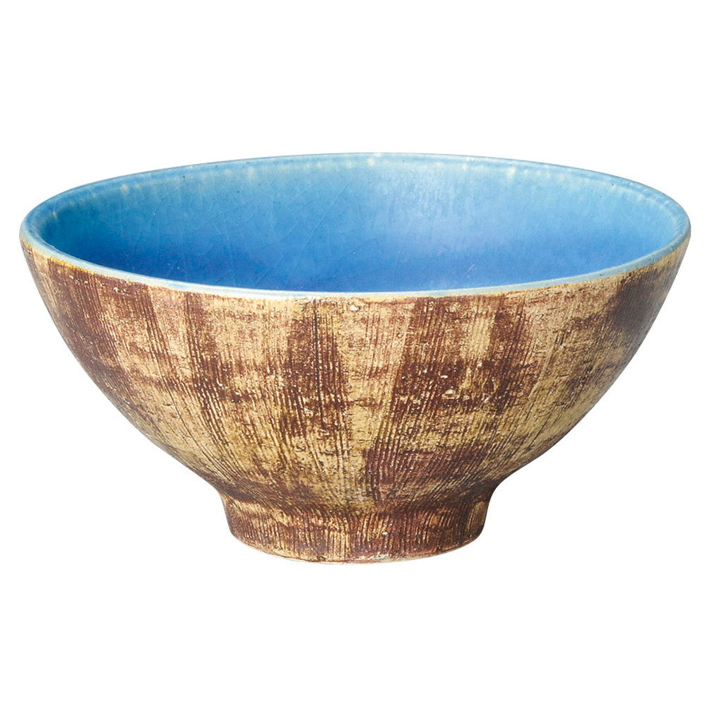 アズバークブルー飯碗小 [ 12.5 x 6cm 170g ]