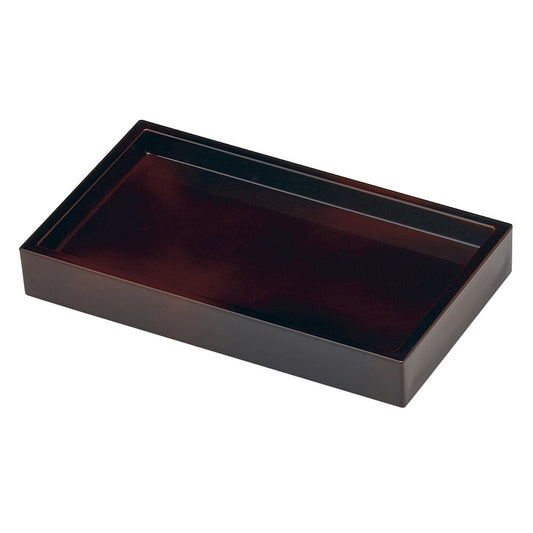 越前漆器 ［A］D.X長角盛セイロスス竹（底板付）本体 [ 23.1 x 13.2 x 3.2cm ]