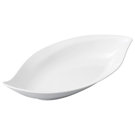 (Ｍ)25cm大葉盛鉢 [ 24.7 x 13.5 x 4.6cm ]| 中皿 サラダ パスタ 取り皿 プレート 人気 おすすめ 食器 洋食器 業務用 飲食店 カフェ うつわ 器 おしゃれ かわいい ギフト プレゼント 引き出物 誕生日 贈り物 贈答品