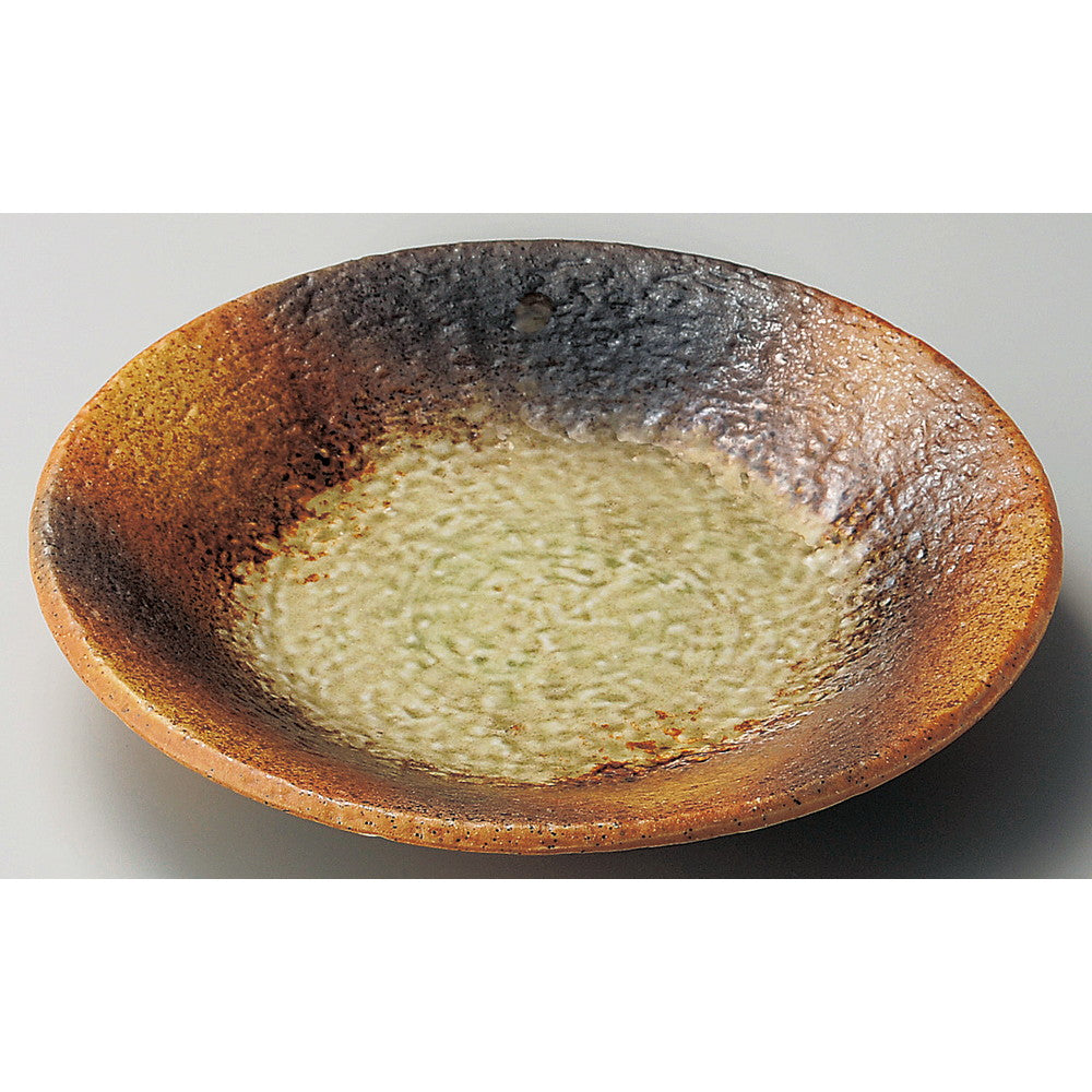 ☆ 丸中皿 ☆ 南蛮吹7.5皿 [ φ23 x 4.5cm ]