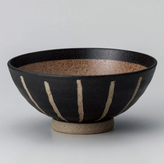 ☆ 飯碗 ☆ 紺十草大平 [ φ12.8 x 5.8cm ]