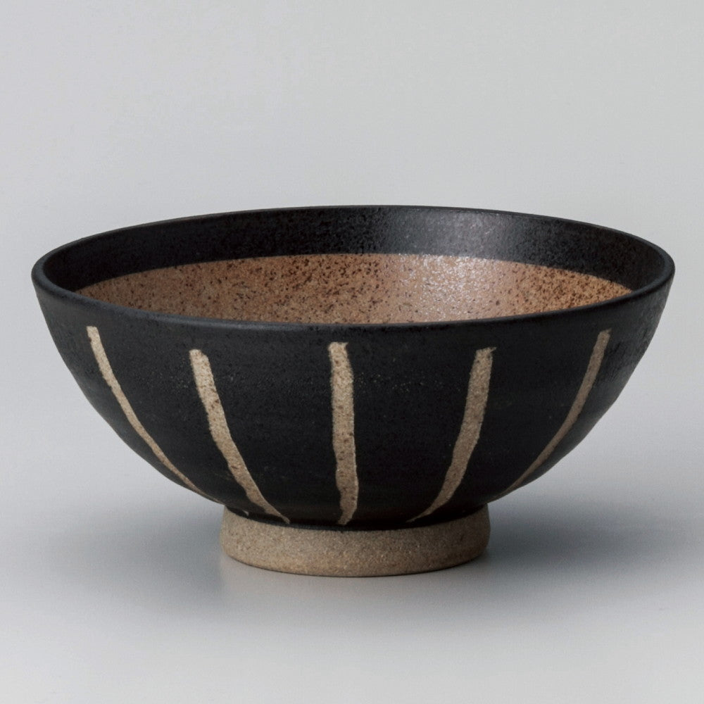 ☆ 飯碗 ☆ 紺十草大平 [ φ12.8 x 5.8cm ]