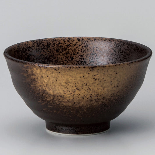 ☆ 飯碗 ☆ 黒金彩手引3.6飯碗 [ φ11.7 x 6.2cm ]