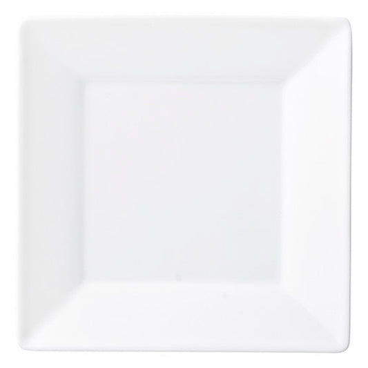 ☆ モダンスタイル ☆ スクウェアホワイト15cm皿 [ 15.2 x 15.2 x 1.9cm ]
