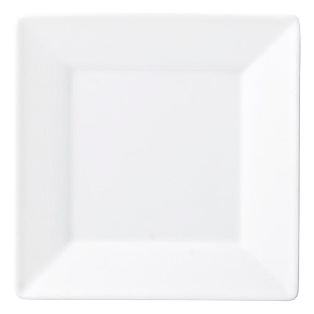 ☆ モダンスタイル ☆ スクウェアホワイト15cm皿 [ 15.2 x 15.2 x 1.9cm ]