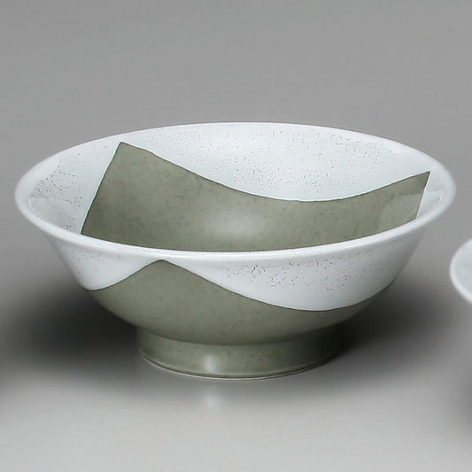 ☆ 中華食器 ☆ よもぎ三角紋7.0反高台丼 [ φ21.7 x 8.4cm ]