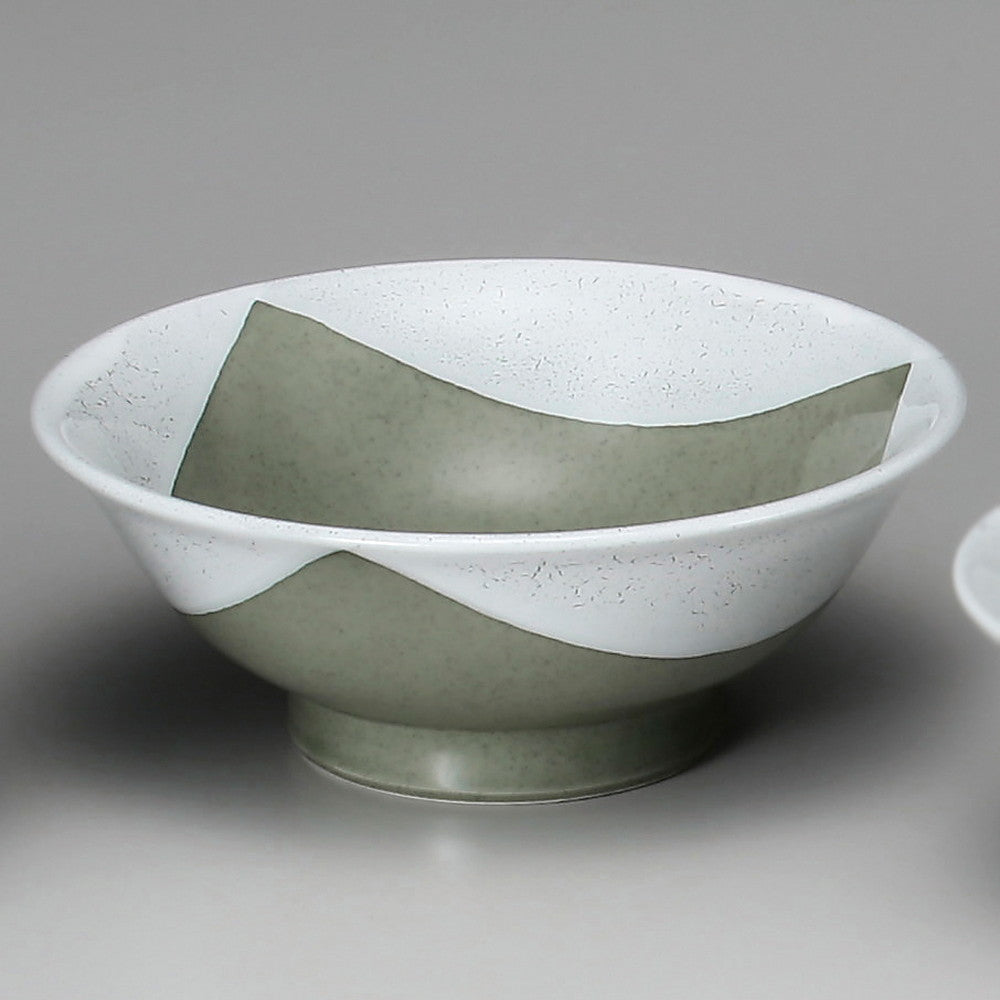 ☆ 中華食器 ☆ よもぎ三角紋7.0反高台丼 [ φ21.7 x 8.4cm ]