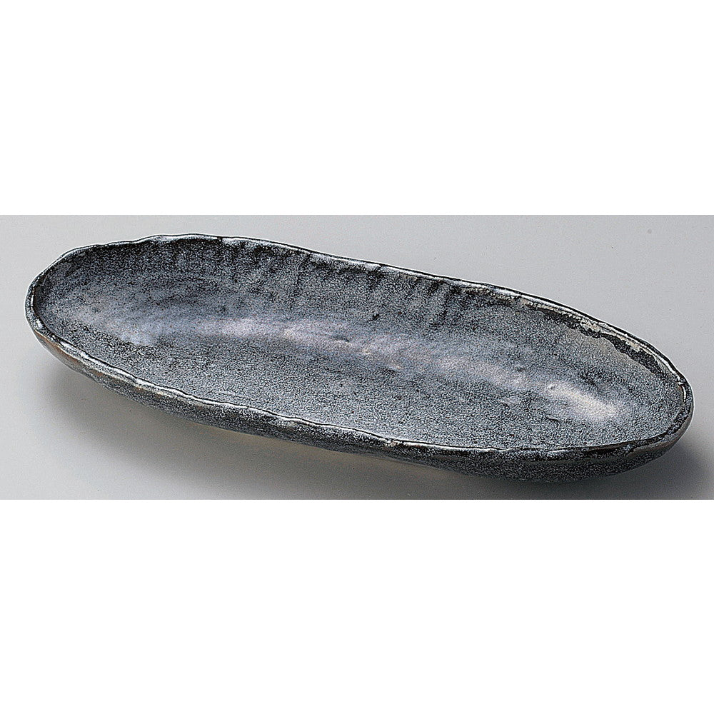 ☆ 楕円皿 ☆ 雫石長楕円皿(大) [ 33.5 x 14.6 x 4cm ]
