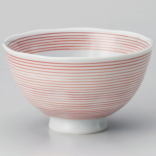 ☆ 飯碗 ☆ 赤千筋飯碗ミニ [ φ9.9 x 5.2cm ]
