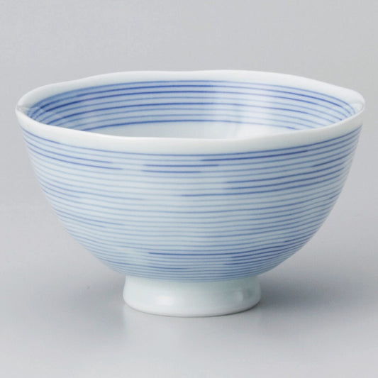 ☆ 飯碗 ☆ 紺千筋飯碗ミニ [ φ9.9 x 5.2cm ]