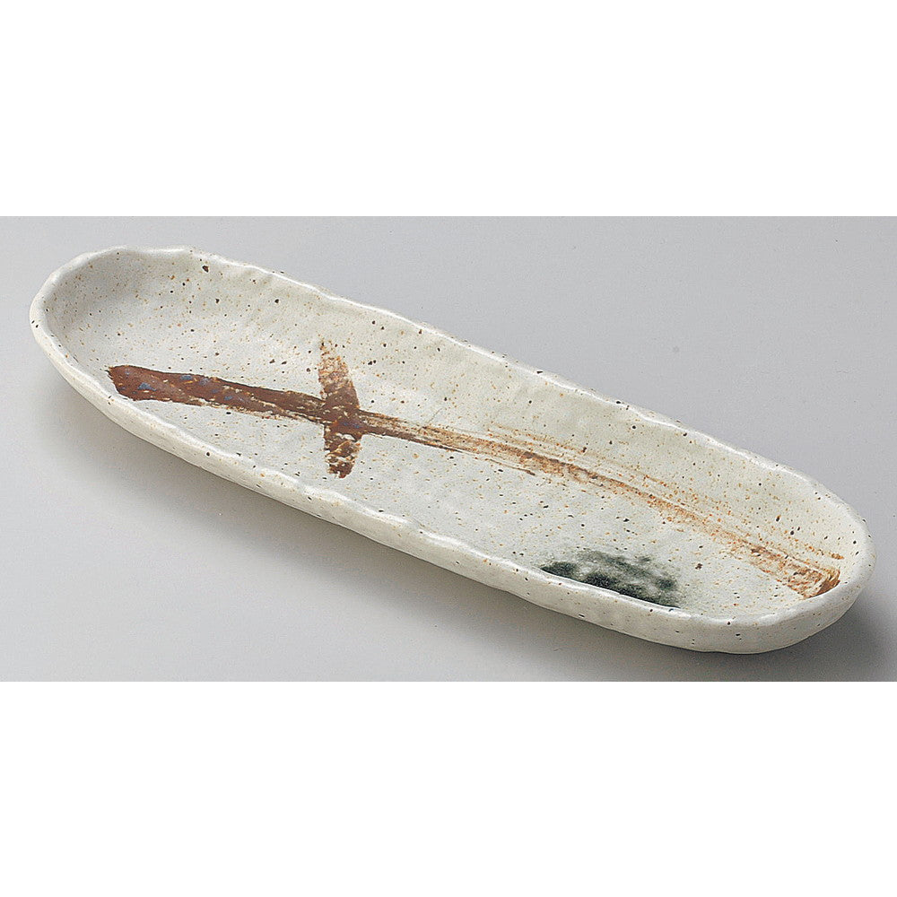 ☆ 楕円皿 ☆ みやまトレー皿 [ 30.5 x 10 x 3.3cm ]