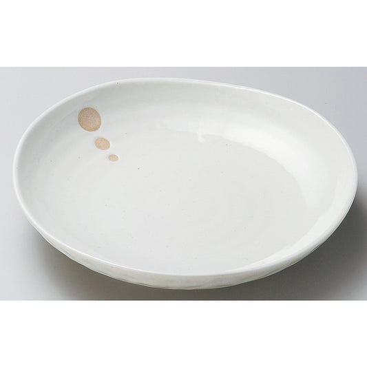 ☆ 丸中皿 ☆ ドット白三角6.0皿 [ 19 x 3.5cm ]