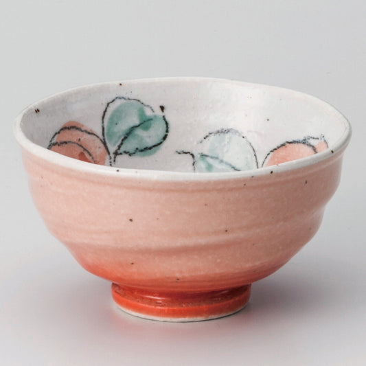☆ 飯碗 ☆ ばらピンク茶碗 [ φ12 x 6.5cm ]