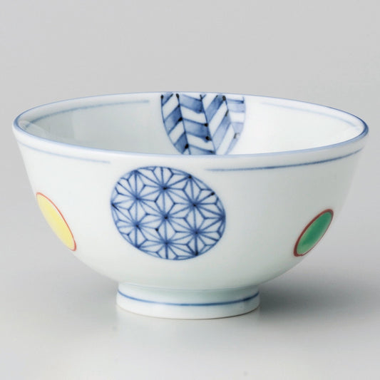 ☆ 飯碗 ☆ 錦丸紋中平 [ φ11 x 6cm ]