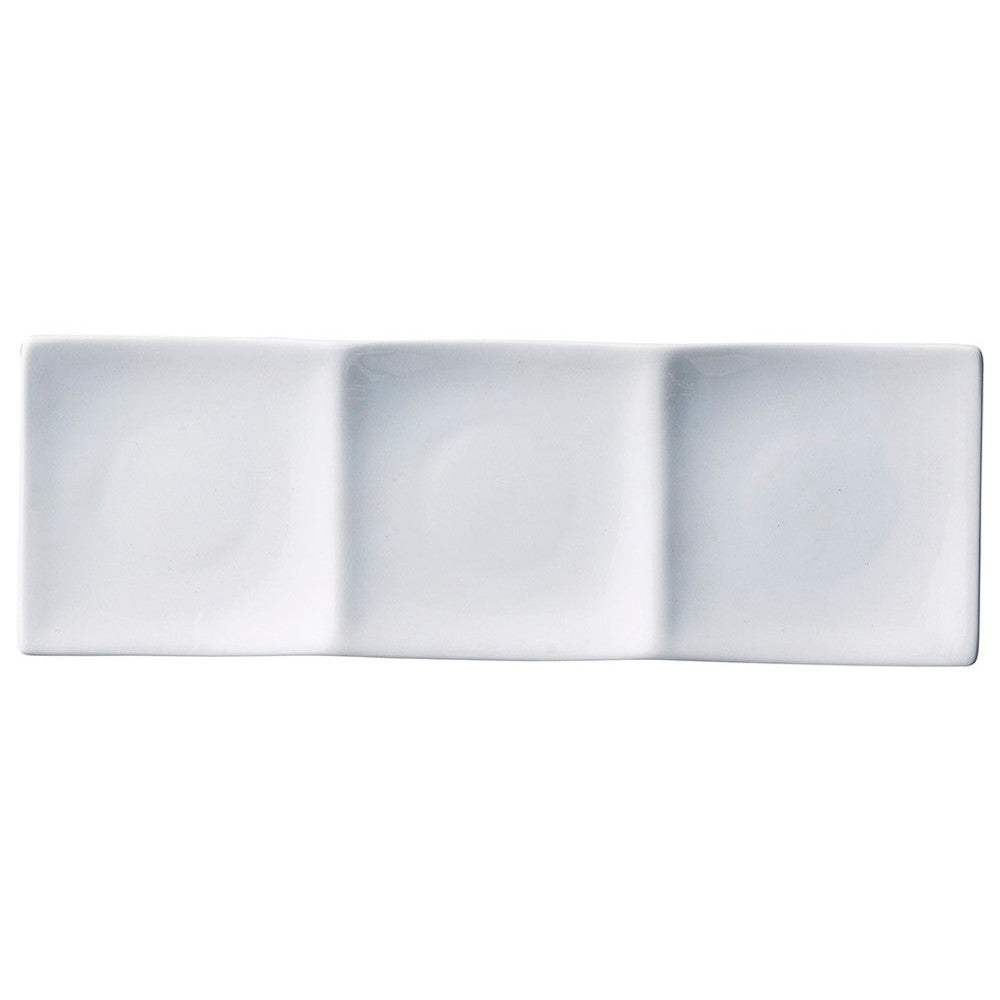☆ モダンスタイル ☆ アーバン角皿 WH3Ｐ [ 30.2 x 10 x 1.8cm ]