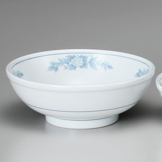 ☆ 中華食器 ☆ 三色牡丹7.0玉丼 [ φ22 x 8.7cm ]