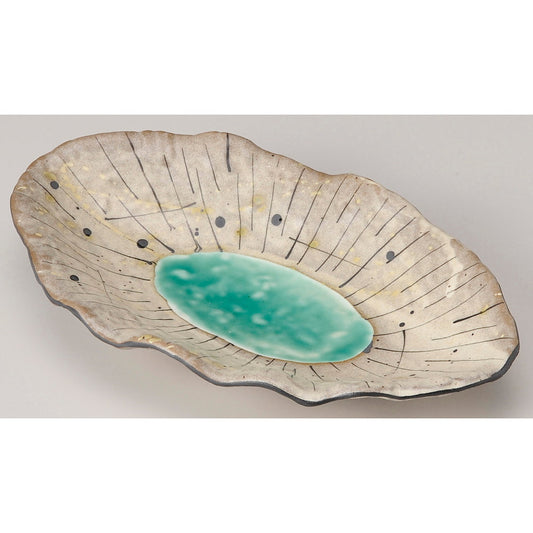 ☆ 楕円皿 ☆ 雨音楕円皿 [ 27 x 16 x 4.8cm ]