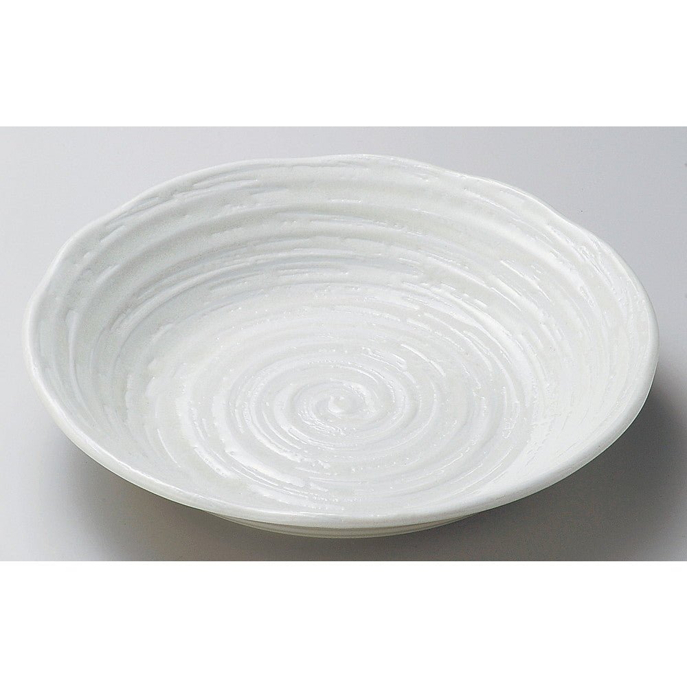 ☆ 丸中皿 ☆ 吉祥粉引8.0深皿 [ φ23.4 x 4.7cm ]