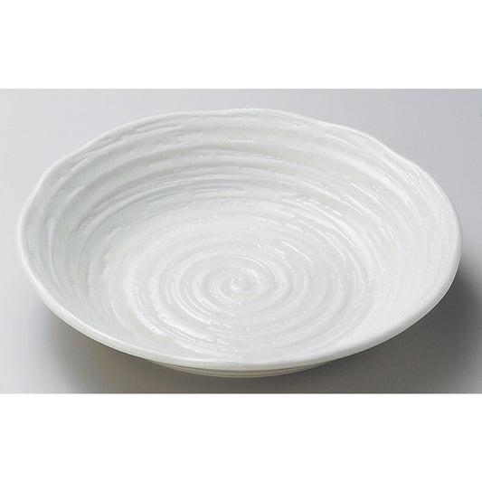 ☆ 丸中皿 ☆ 吉祥粉引7.0深皿 [ φ21.9 x 3.9cm ]
