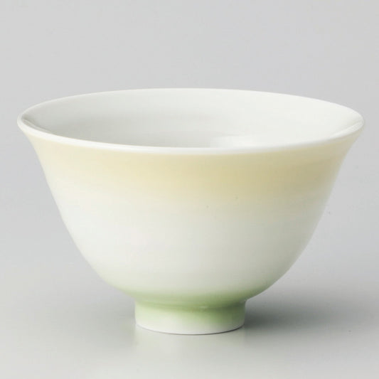 ☆ 飯碗 ☆ カラーグラデーションイエロー茶碗 [ φ12.5 x 7.7cm ]