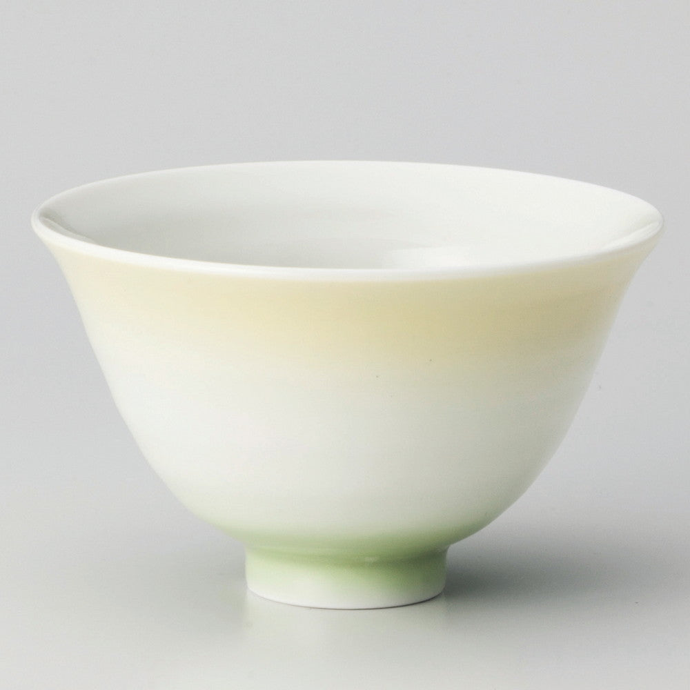 ☆ 飯碗 ☆ カラーグラデーションイエロー茶碗 [ φ12.5 x 7.7cm ]