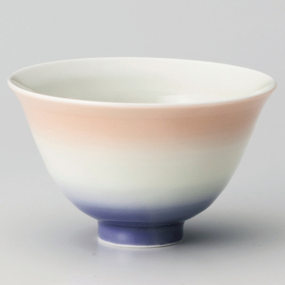 ☆ 飯碗 ☆ カラーグラデーションオレンジ茶碗 [ φ12.5 x 7.7cm ]