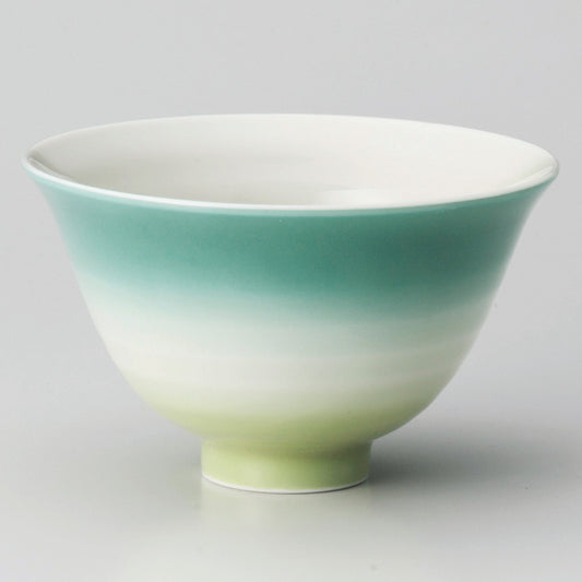 ☆ 飯碗 ☆ カラーグラデーションヒスイ茶碗 [ φ12.5 x 7.7cm ]