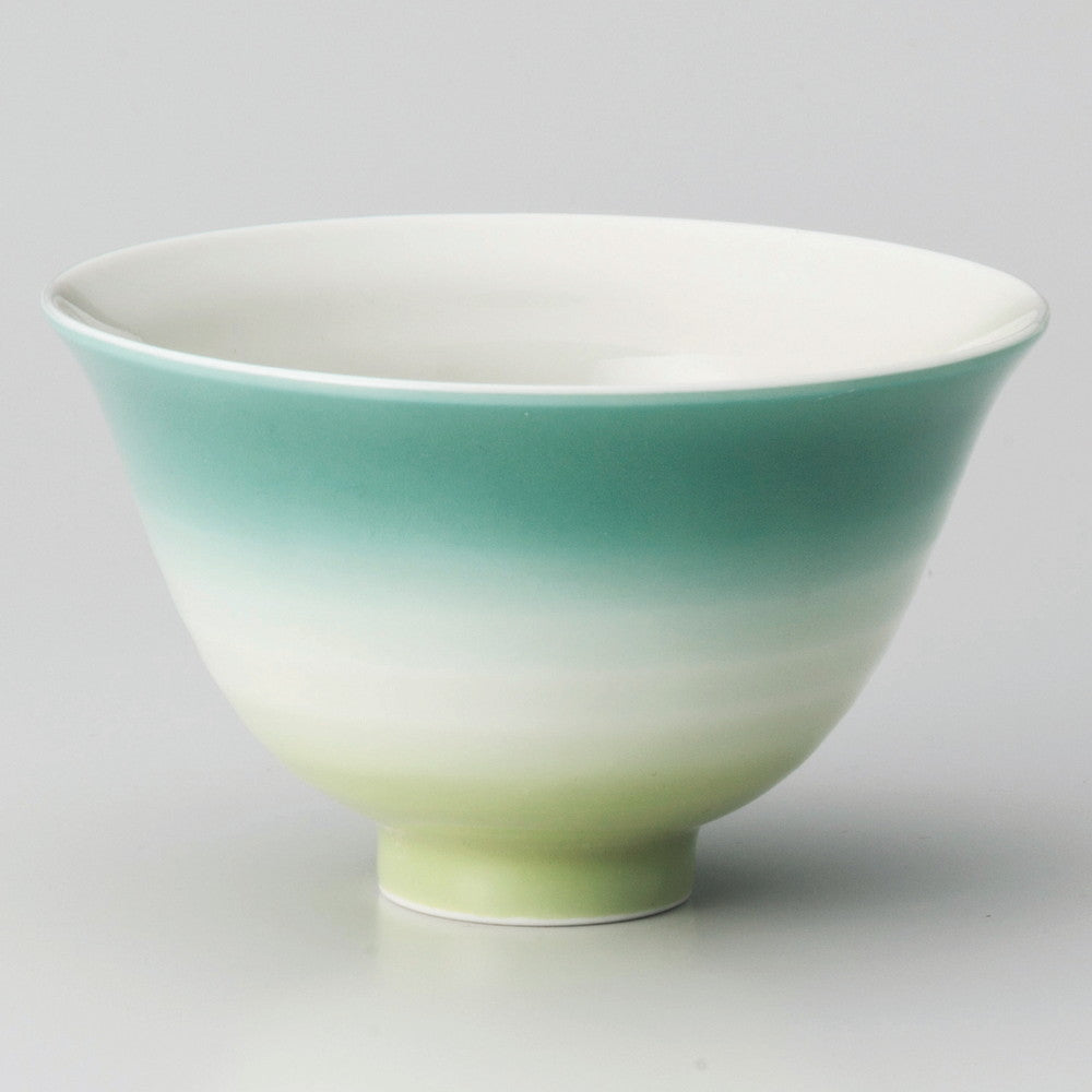 ☆ 飯碗 ☆ カラーグラデーションヒスイ茶碗 [ φ12.5 x 7.7cm ]