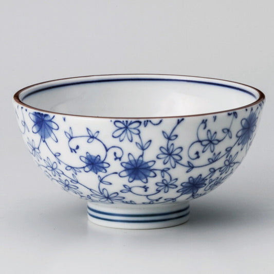 ☆ 飯碗 ☆ 芽吹き唐草軽量茶碗 [ φ11.8 x 6cm ]