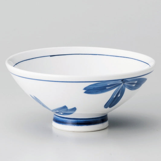 ☆ 飯碗 ☆ 一珍青花中平 [ φ11.4 x 5.1cm ]