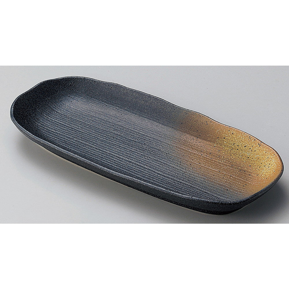 ☆ 楕円皿 ☆ 月光長皿(大) [ 28.5 x 12.9 x 2.8cm ]