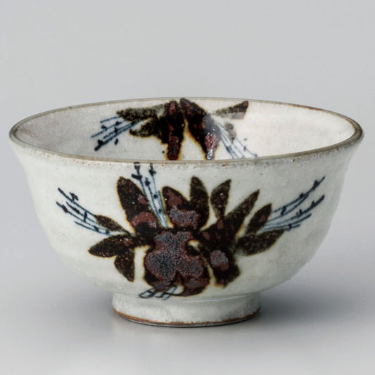 ☆ 飯碗 ☆ 唐津彼岸花反形茶碗 [ φ12.2 x 6.4cm ]