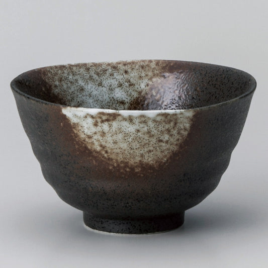 ☆ 飯碗 ☆ 白吹天目京茶碗 [ φ11.4 x 6.5cm ]