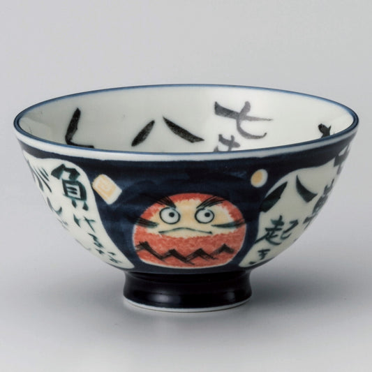 ☆ 飯碗 ☆ ダルマブルー毛料 [ φ14.3 x 6.3cm ]