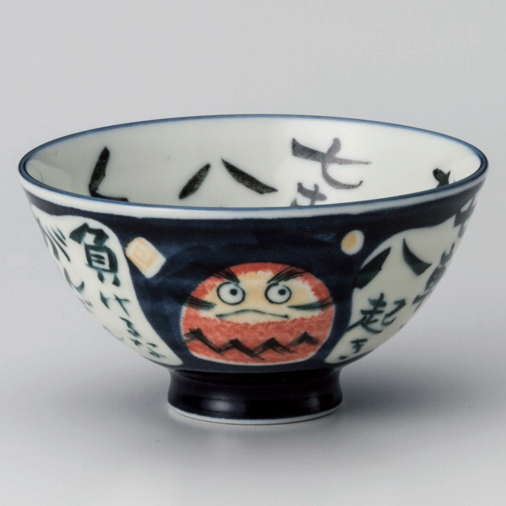 ☆ 飯碗 ☆ ダルマブルー毛料 [ φ14.3 x 6.3cm ]