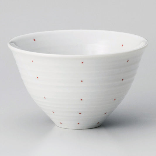 ☆ 飯碗 ☆ 紅 ドット飯碗(小) [ φ12 x 7cm ]