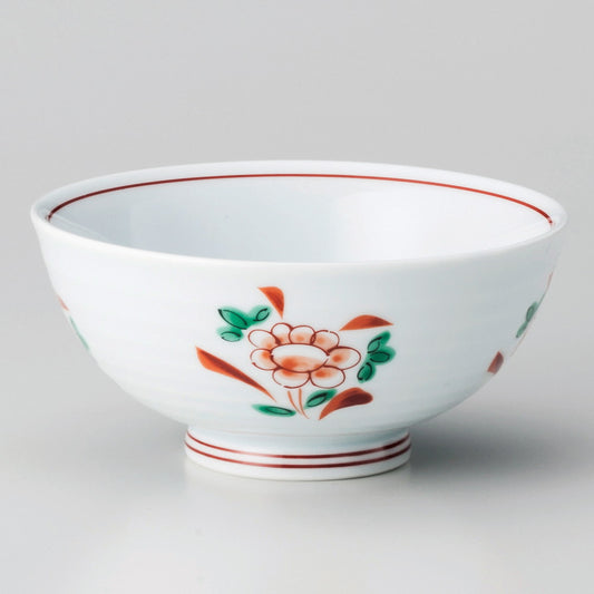 ☆ 飯碗 ☆ 草花飯碗 [ φ11.4 x 5.2cm ]