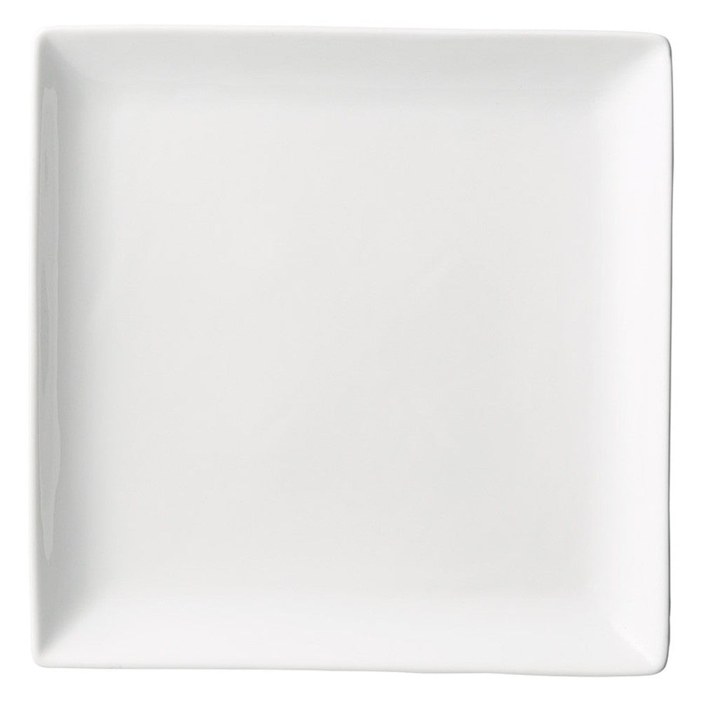☆ モダンスタイル ☆ ルナホワイト23.5cm正角皿 [ 23.9 x 23.9 x 2.7cm ]