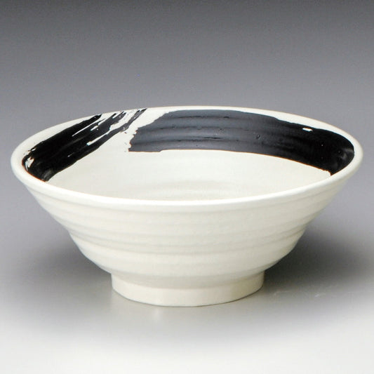 ☆ 中華食器 ☆ 極刷毛白六兵衛8.0丼 [ φ25 x 9.4cm ]