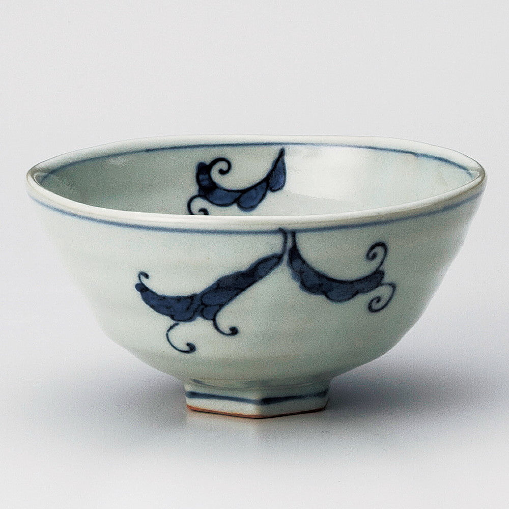 ☆ 飯碗 ☆ 藍古染中平 [ φ11.5 x 6cm ]