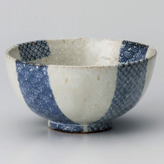 ☆ 飯碗 ☆ 白砂波鹿の子茶碗 [ φ11.5 x 5.7cm ]