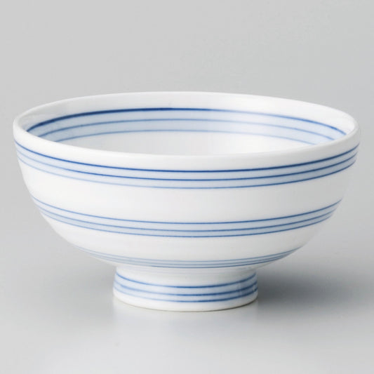 ☆ 飯碗 ☆ 三段帯筋丸碗 [ φ11.5 x 5.9cm ]