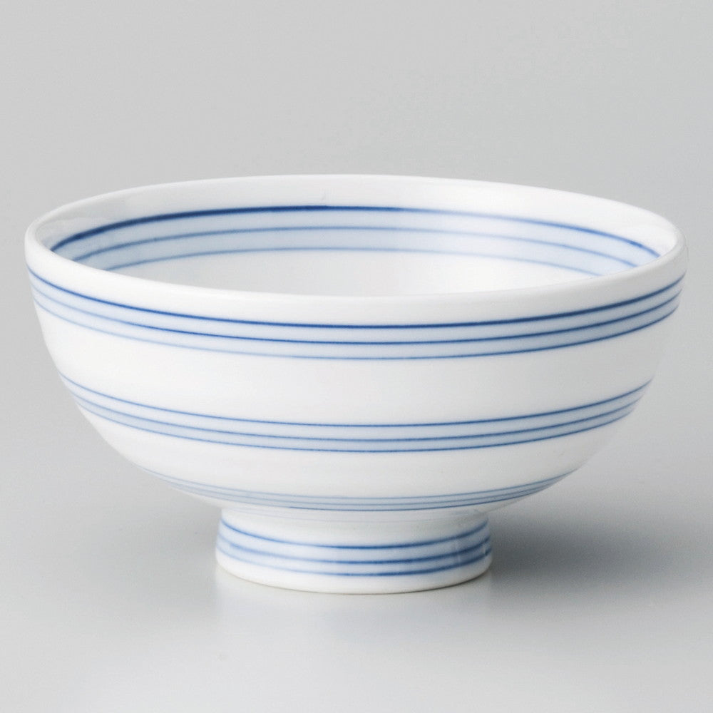 ☆ 飯碗 ☆ 三段帯筋丸碗 [ φ11.5 x 5.9cm ]
