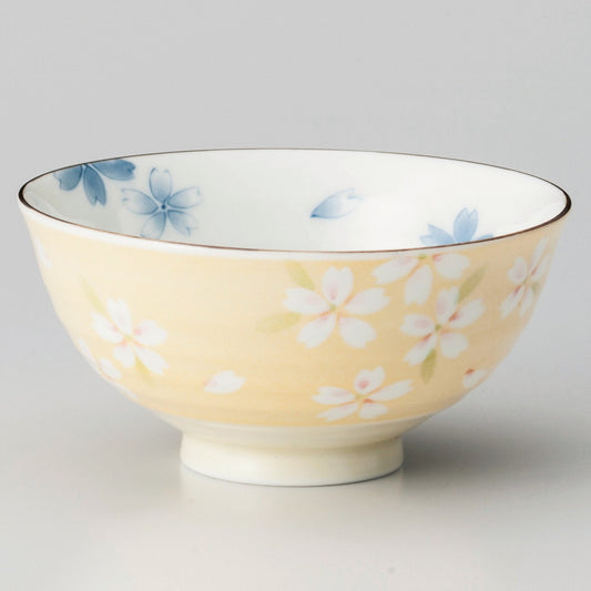 ☆ 飯碗 ☆ 京梅黄巻 茶碗 [ φ11.5 x 5.6cm ]