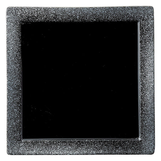 ☆ モダンスタイル ☆ コスモ(シルバー)スクエア24cm皿 [ 24 x 24 x 1.8cm ]